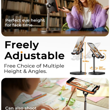 Cell Phone and Tablet Stand for Desk