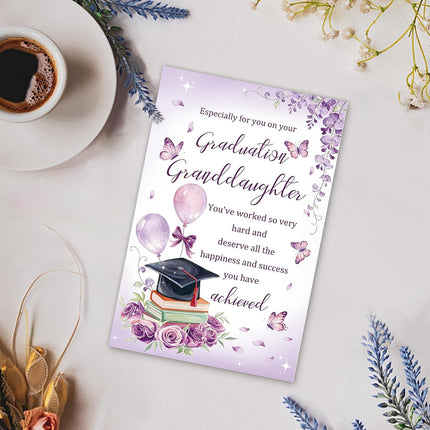 Granddaughter Graduation Congratulations Card from Grandma and Grandpa