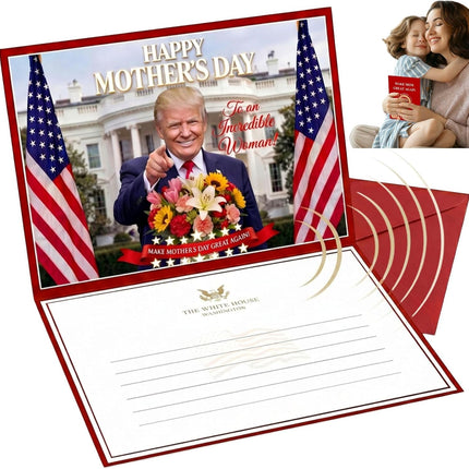 SourceToHome FuenteACasa Mother's Day Talking Card, Make Mom Great Again Card Funny Mother's Day — Home & Lifestyle