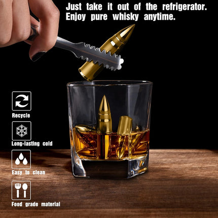 Whiskey Stone Gift for Men, Dad, Husband & Bourbon Fans