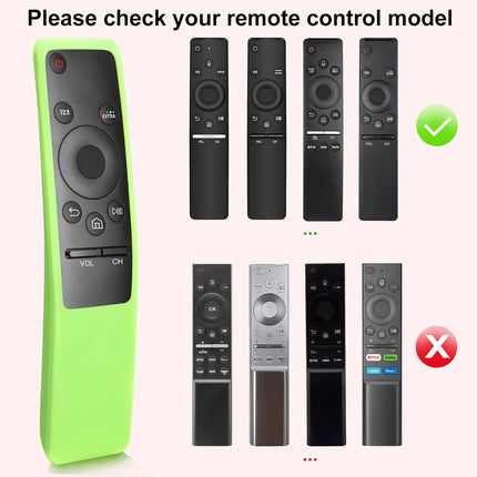 SourcetoHome (2 Pack) Cover for Samsung Remote Silicone Protective Case Compatible with Samsung TV Remote Control Cover BN59 Series Glow in The Dark Remote Skin Sleeve - supplement facts label
