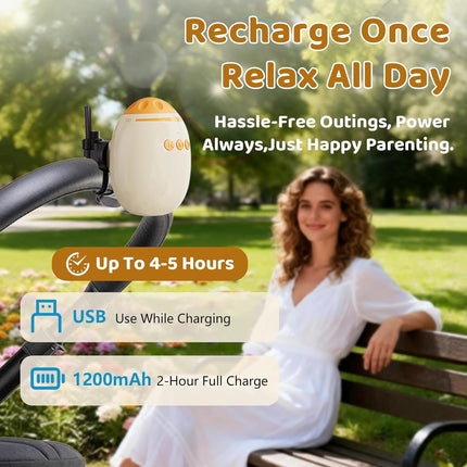Rechargeable Hands-Free Baby Stroller Rocker