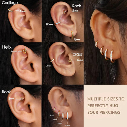 SourceToHome FuenteACasa 1Pair 316L Surgical Steel Opal Small Hoop Earrings for Women — Home & Lifestyle