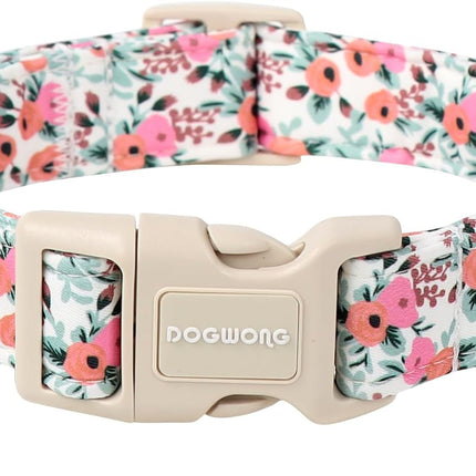 Flower Cotton Dog Collar for Small, Medium, and Large Dogs