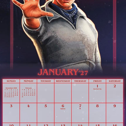 2027 Eerie Hawkins Wall Calendar