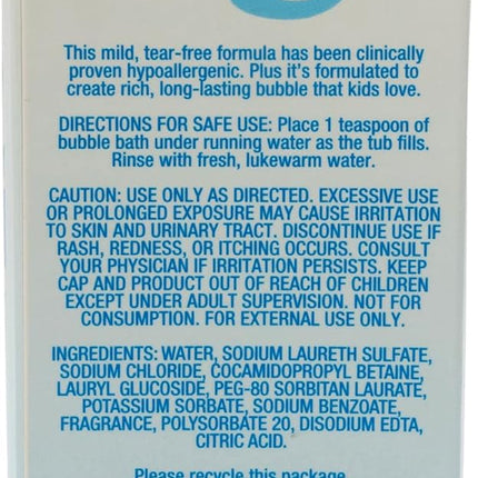Kids 3+ Bubble Bath, Fresh Berry Scent, Tear-Free, 24 oz