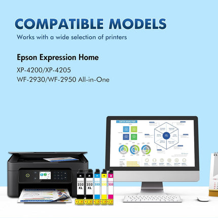 Remanufactured 232XL Ink Cartridge Combo Pack, 5 Pack