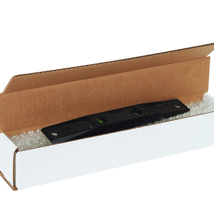 13 1/2 x 3 1/2 x 3 1/2 White Corrugated Mailers, Pack of 50