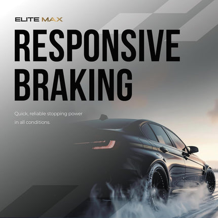 EliteMAX Carbon Ceramic Front Brake Pads with Hardware