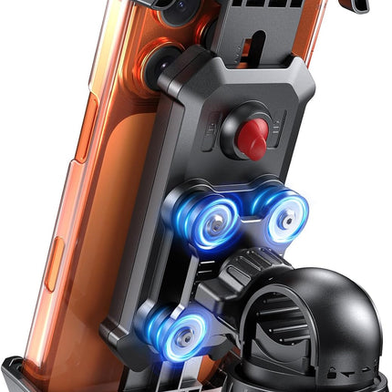 Anti-Shake Motorcycle Phone Mount with Dual Vibration Dampener
