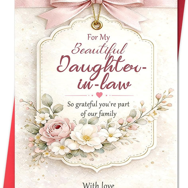 Mother's Day Floral Greeting Card for Daughter-in-Law