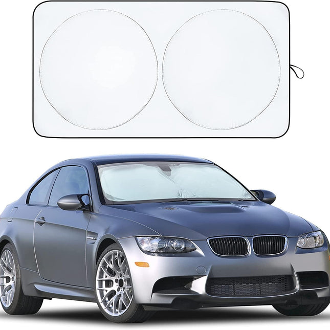 Medium Universal Car Windshield Sunshade, 64 x 32 Inches