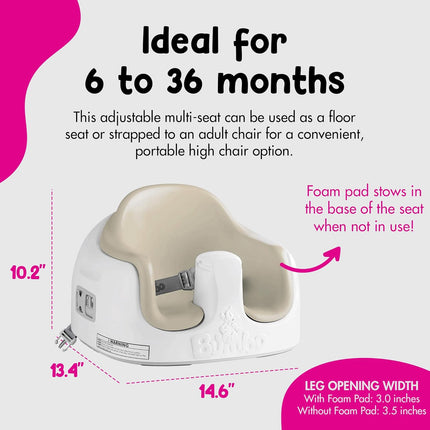 3-in-1 Multi-Seat for Babies and Toddlers, Taupe