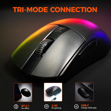 Wireless Gaming Mouse, 60g, 26K DPI, 5 Buttons