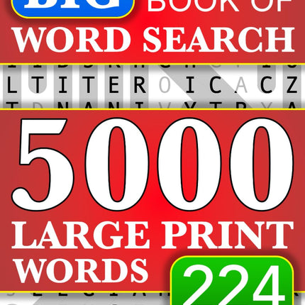 Big Book of Large Print Word Search Puzzles: 5000 Words