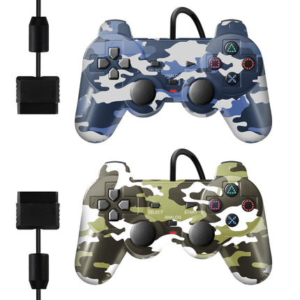 2-Pack Wired Controller Compatible with PS2, PS2 Slim, PS1 and PC Windows