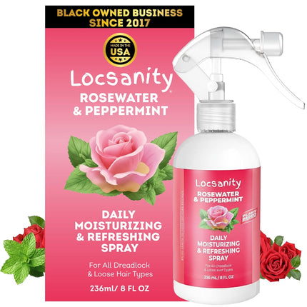 Daily Moisturizing Rosewater & Peppermint Loc Spray, 8 fl oz