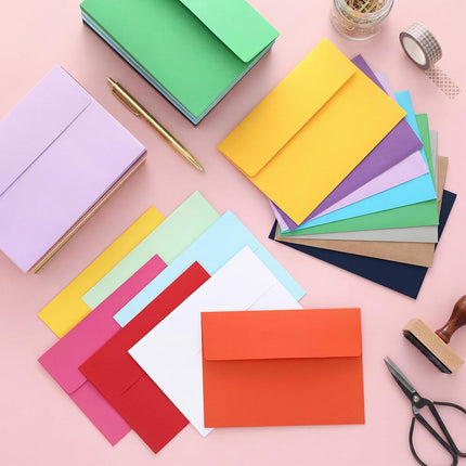 300-Piece A7 Invitation Envelopes, 15 Colors