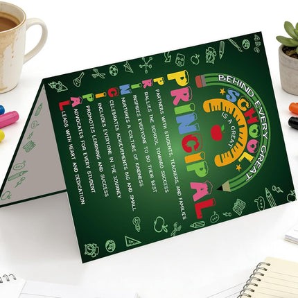 Thank You Principal Appreciation Card for School