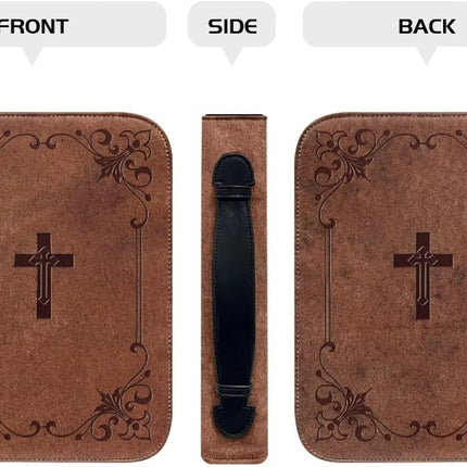 SourceToHome FuenteACasa Talayituse Bible Cover for Women and Men - PU Leather Case — Home & Lifestyle