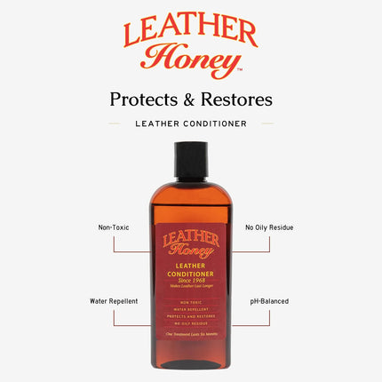 Leather Conditioner for Auto, Furniture, Shoes, Purses and Tack - 8 fl oz