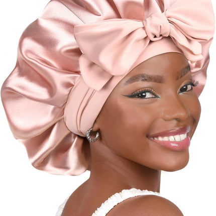 SourceToHome FuenteACasa YANIBEST Adjustable Satin Bonnet for Sleeping Women Double Layer Hair Wrap — Home & Lifestyle