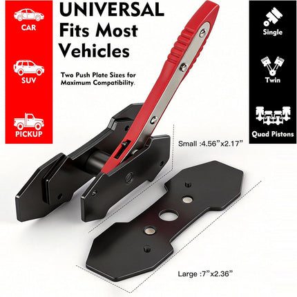 Brake Caliper Compression Tool with 360° Ratcheting Piston Compressor