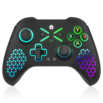 RGB Wireless Game Controller with 2.4GHz Adapter