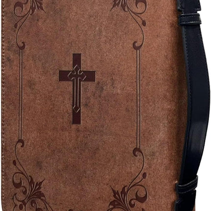 SourceToHome FuenteACasa Talayituse Bible Cover for Women and Men - PU Leather Case — Home & Lifestyle