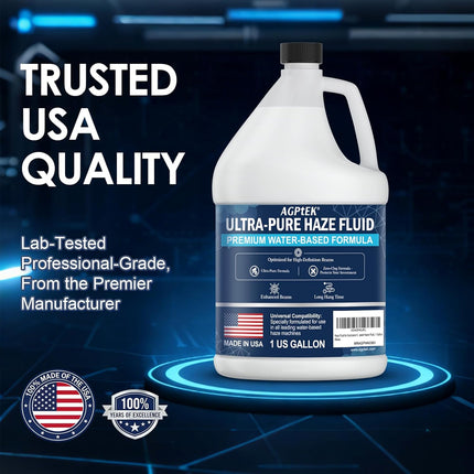 Water-Based Haze Fluid for Stage Effects - 1 Gallon