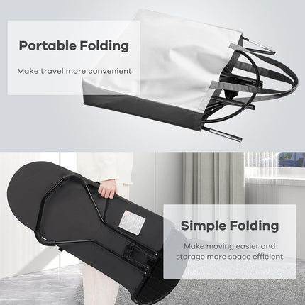 Portable Baby Bouncer Seat with Hanging Toys - Dark Grey
