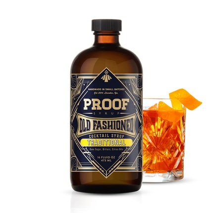 Old Fashioned Cocktail Mix with Real Bitters & Cane Sugar - 16 oz Bottle