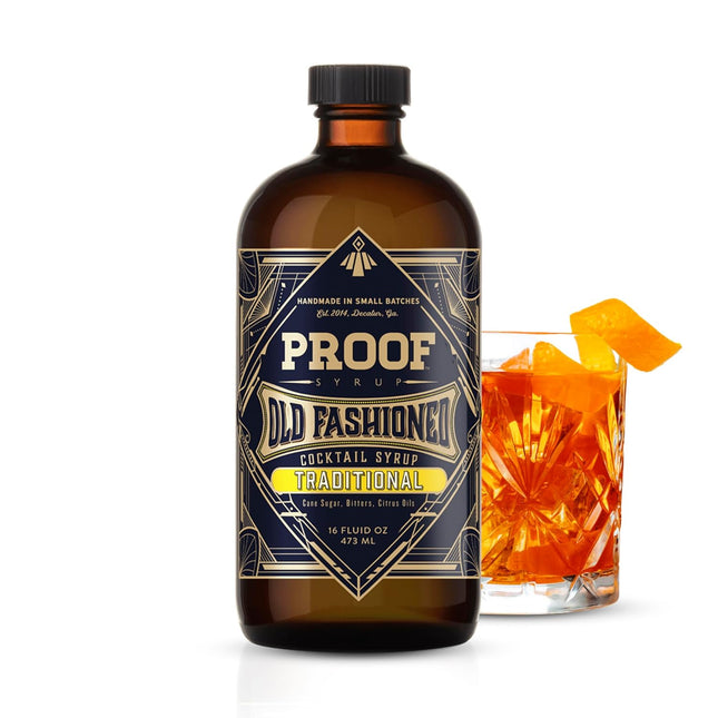 Old Fashioned Cocktail Mix with Real Bitters & Cane Sugar - 16 oz Bottle