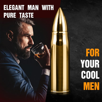 Whiskey Stone Gift for Men, Dad, Husband & Bourbon Fans