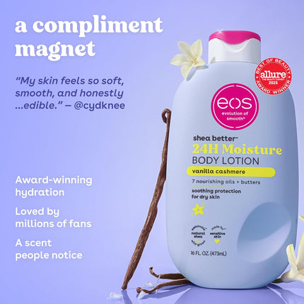 eos Shea Better Body Lotion - application