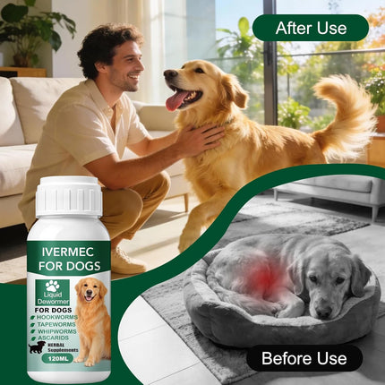 HomeChef ChefDelHogar Lvermect Dewormer Liquid for Dogs, Broad Spectrum for All Wormer — Kitchen & Home