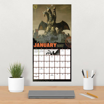 SourceToHome FuenteACasa 2027 Godzilla - Classic Wall Calendar — Home & Lifestyle