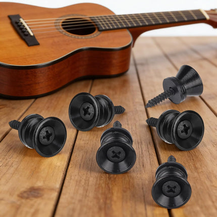 SourceToHome FuenteACasa 6pcs Guitar Strap Buttons, Guitar Strap Lock Pins and Screws Metal — Home & Lifestyle