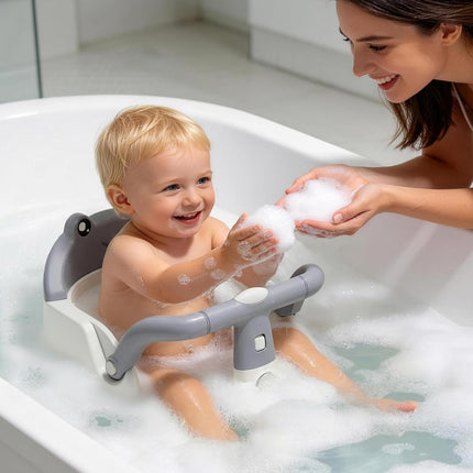 Baby Bath Seat for Babies 6 Months & Up - Grey