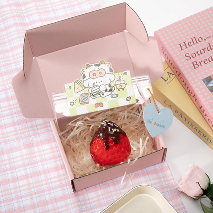 Big Strawberry Silicone Squishy Squeeze Toy