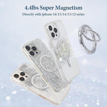 Magnetic Phone Ring Grip Holder Stand - Silver