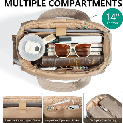 SourceToHome FuenteACasa Large Bible Bag w/Bible Cover Case for Women, Puffer Bible Tote Bag — Home & Lifestyle