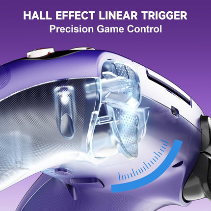 Purple Wireless Game Controller for Console and PC