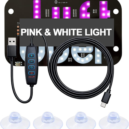 LED Light Sign for Car Windshield with 4 Suction Cups, USB A Switch Cable