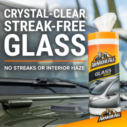 Car Interior Value Pack, 90 Count, with Auto Glass Cleaner, Cleaning Wipes and Protectant Wipes
