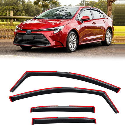 Rain Guards for 2020-2026 Corolla Sedan, Dark Smoke 4PCS