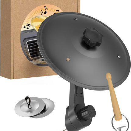 Black Mini Car Cymbal Air Vent Dashboard Instrument Set