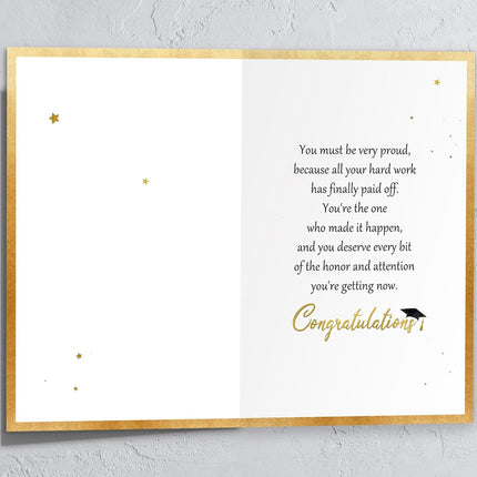 SourceToHome FuenteACasa College Graduation Card, Inspirational Graduation Card Gift — Home & Lifestyle