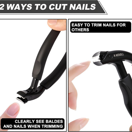 Upgraded Long-Handled Toenail Clippers for Seniors