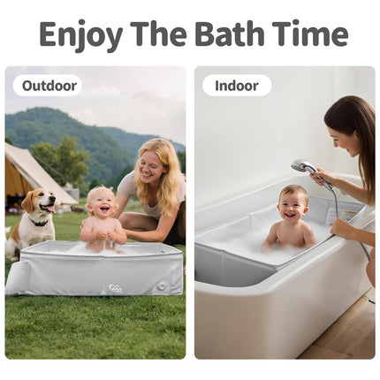 Collapsible Portable Baby Bathtub for 6M-3Y Toddlers